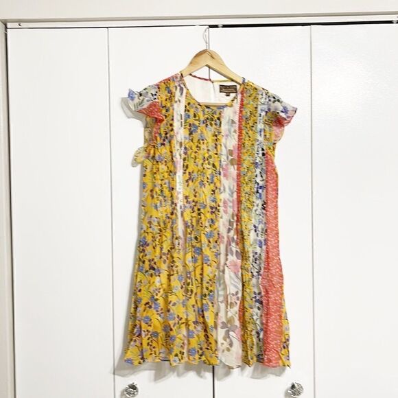 Anthropologie Taylor Pintucked Mini Dress Size XS - Picture 4 of 7
